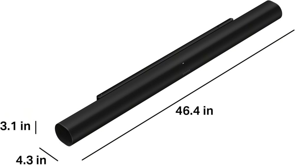 Sonos Arc Ultra Soundbar with Dolby Atmos and Voice Control - 9.1.4 Surround Sound for TV and Music - Black - Image 6